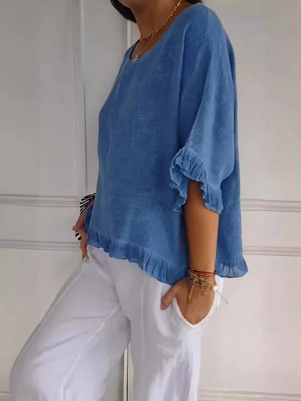 Jora™ - Casual Solid Colour Shirt
