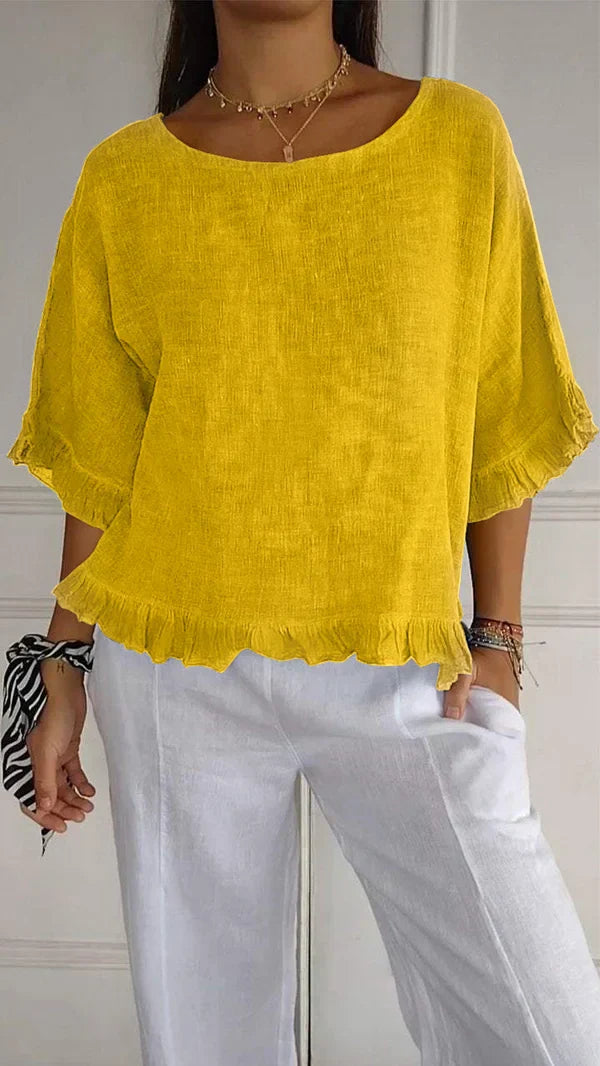 Jora™ - Casual Solid Colour Shirt