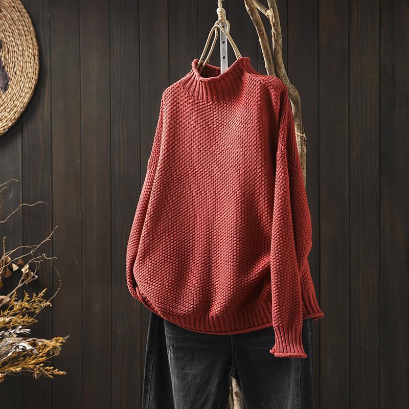 Mina™ - High Collar Sweater