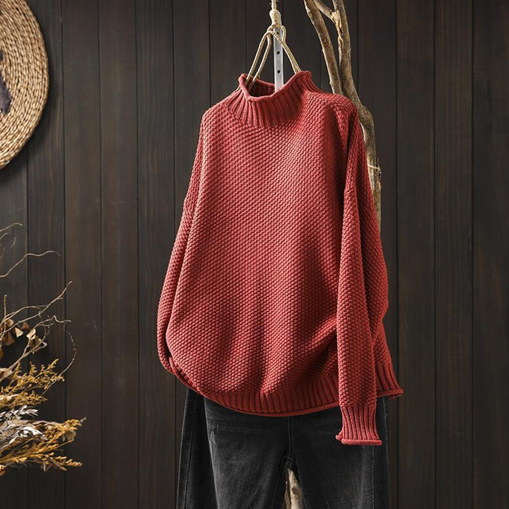 Mina™ - High Collar Sweater