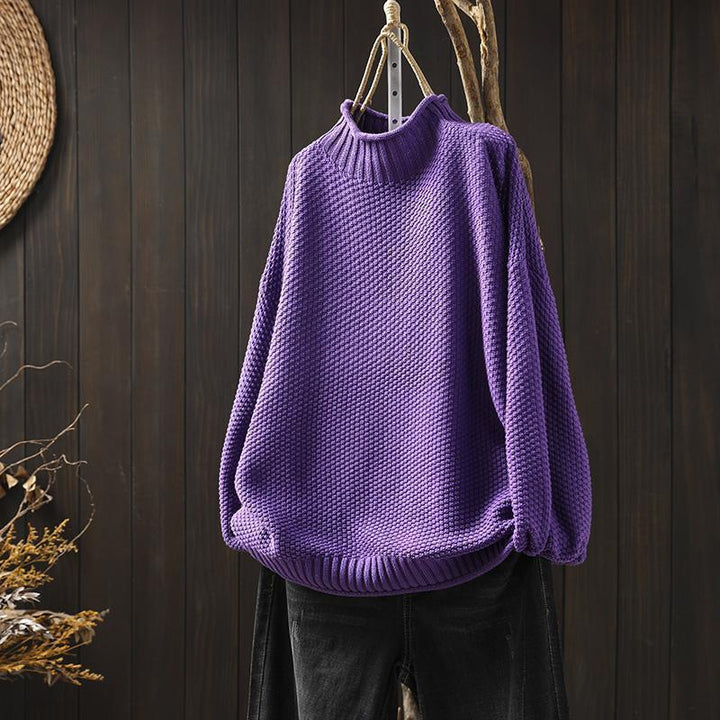 Mina™ - High Collar Sweater