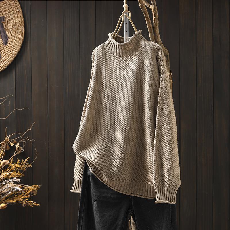 Mina™ - High Collar Sweater