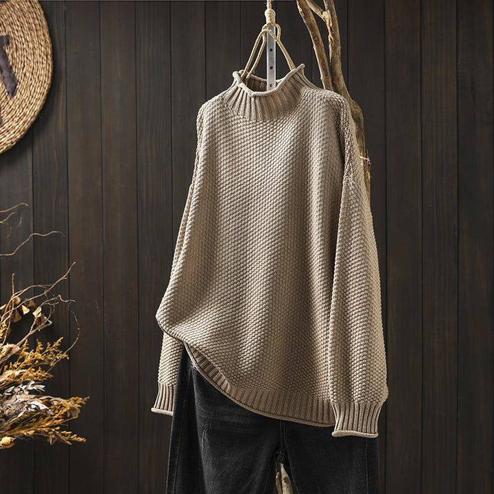 Mina™ - High Collar Sweater