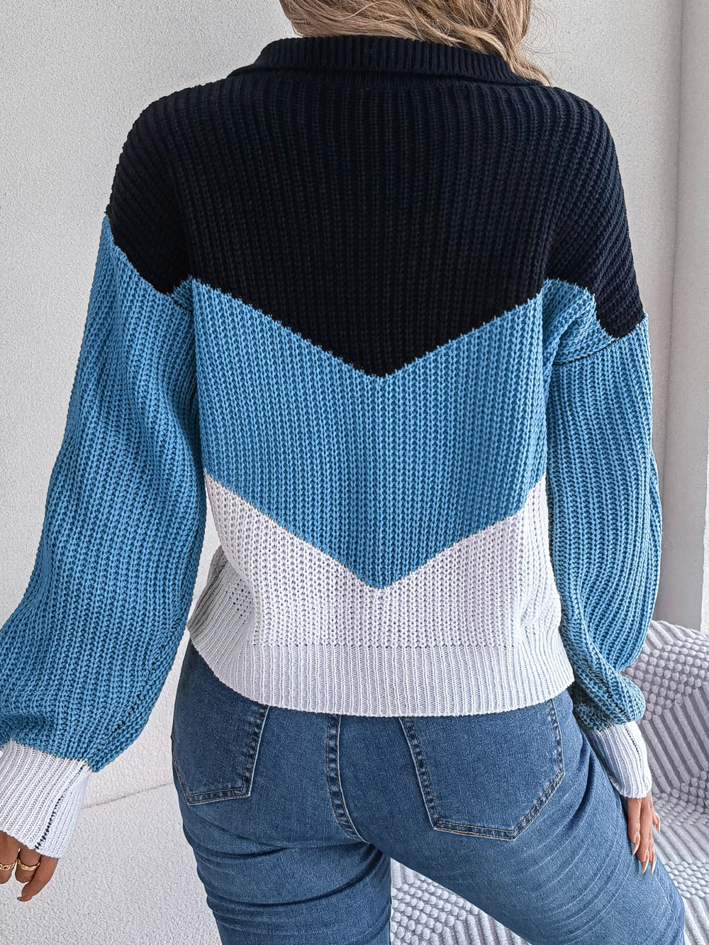 Phaedra™ - Comfortable Patchwork Sweater