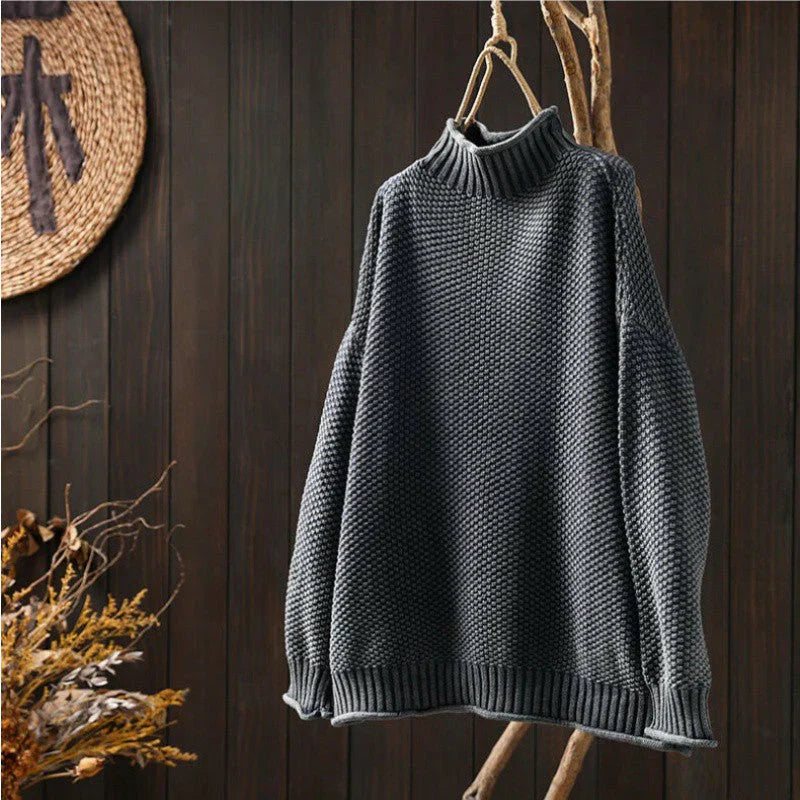 Mina™ - High Collar Sweater