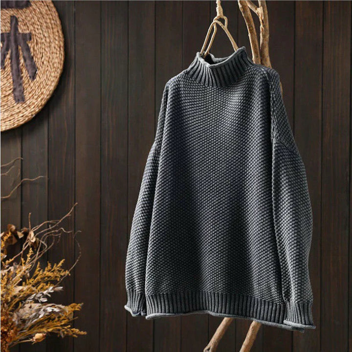 Mina™ - High Collar Sweater