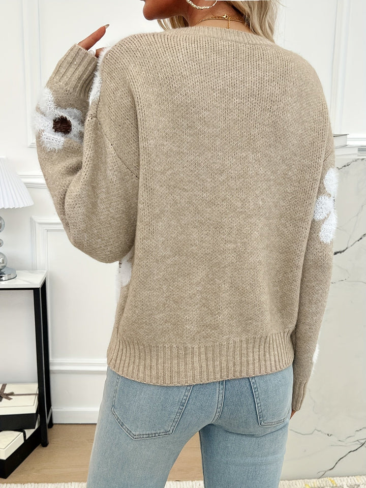 Jonne™ - Floral Knit Sweater