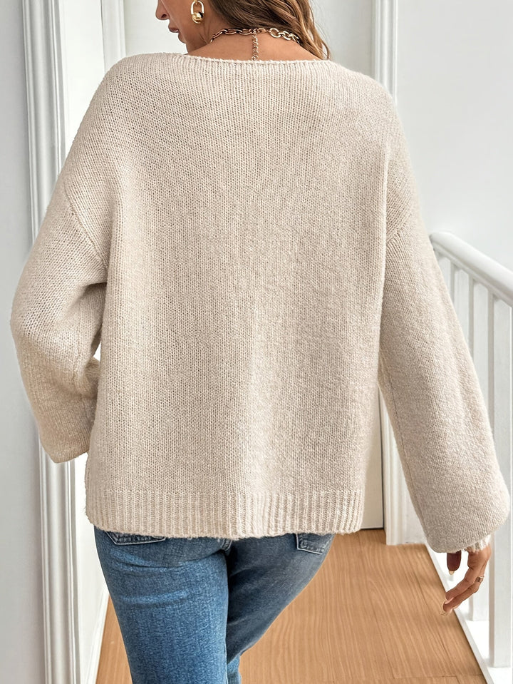 Ana™ - Knotted Round Neck Cardigan