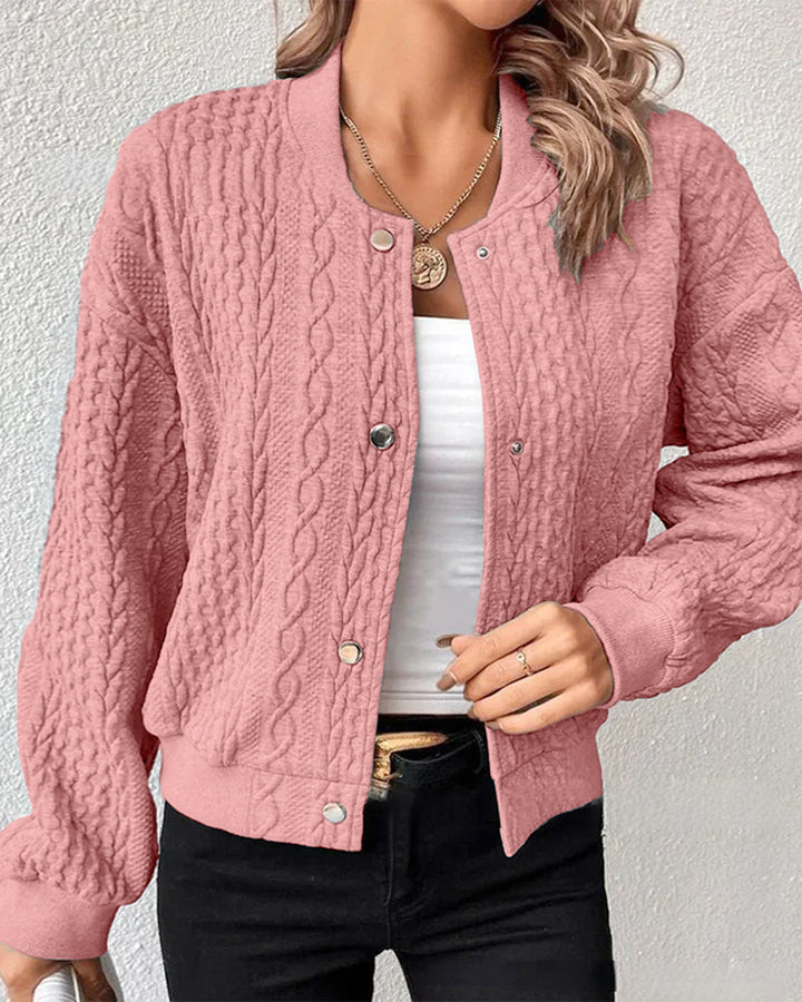 Lucille™ - Elegant Textured Cardigan
