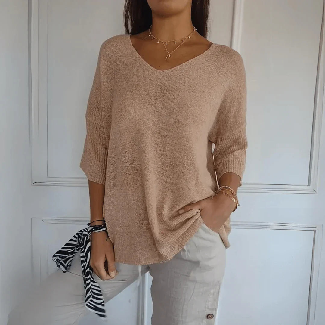Leah™ - Elegant Knitted Shirt