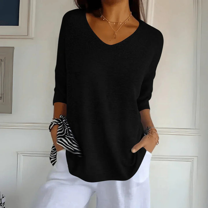 Leah™ - Elegant Knitted Shirt