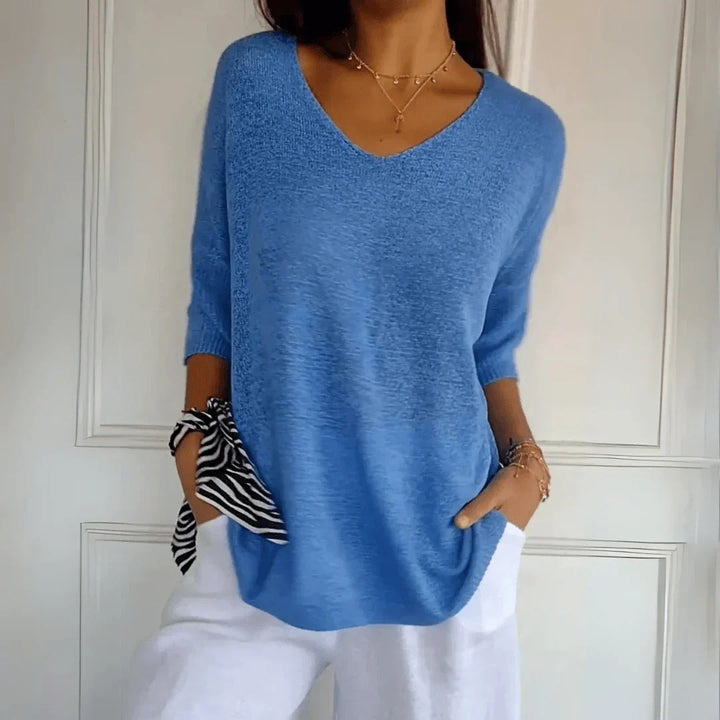 Leah™ - Elegant Knitted Shirt