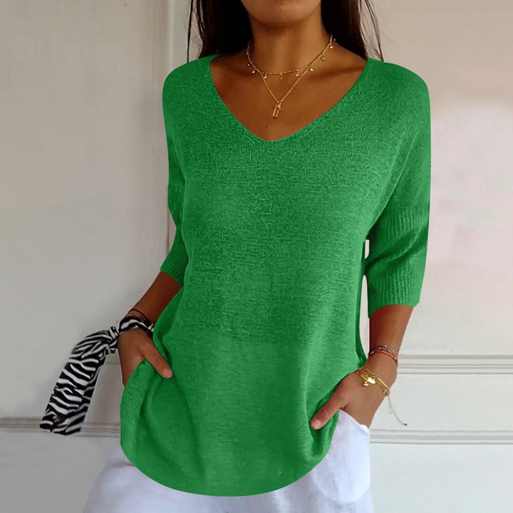 Leah™ - Elegant Knitted Shirt