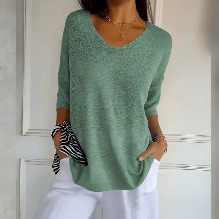 Leah™ - Elegant Knitted Shirt