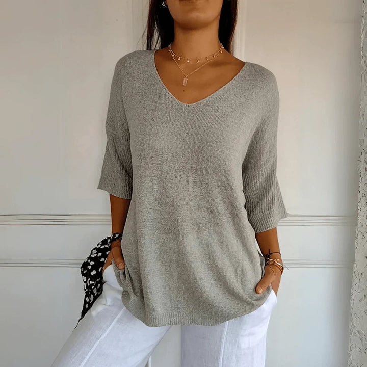Leah™ - Elegant Knitted Shirt