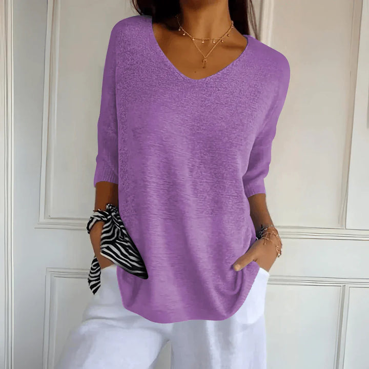 Leah™ - Elegant Knitted Shirt