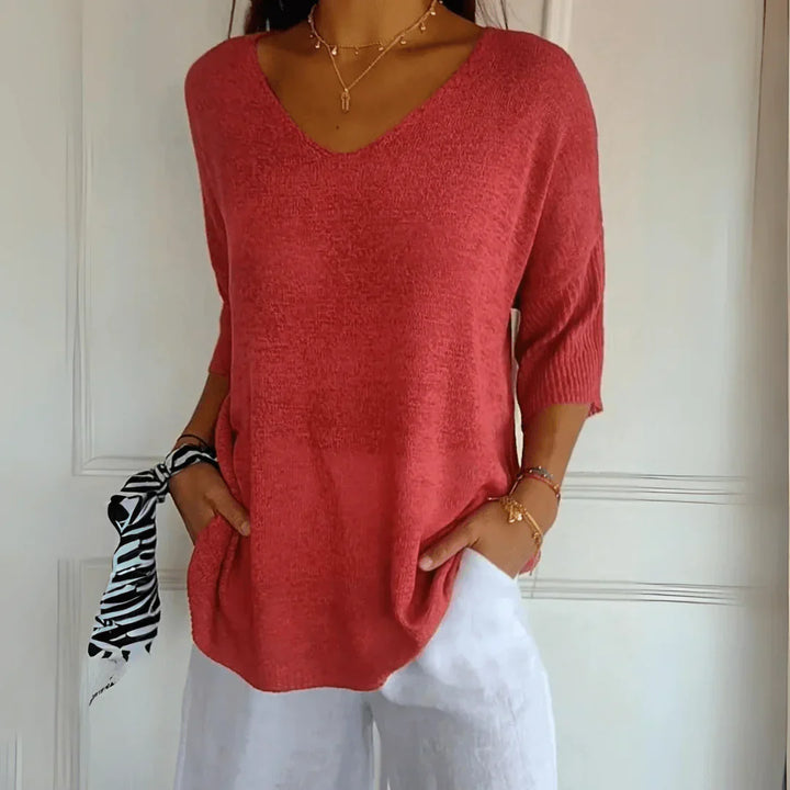 Leah™ - Elegant Knitted Shirt